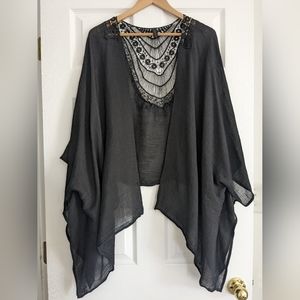 Black Lace Kimono